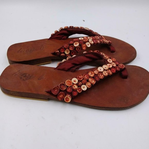 Lucy B Browns Ladies Slip On Casual Sandals 5 - Picture 1 of 9
